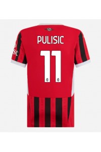 AC Milan Christian Pulisic #11 Fotballdrakt Hjemme Klær Dame 2024-25 Korte ermer